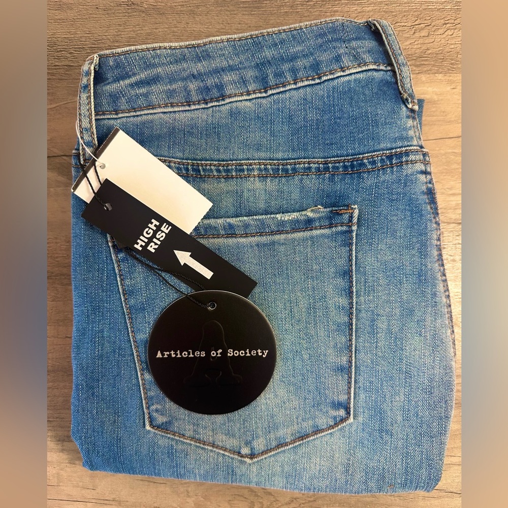 Articles of Society Jeans High Rise Cropped Flare Size 29 NWT - Picture 16 of 16